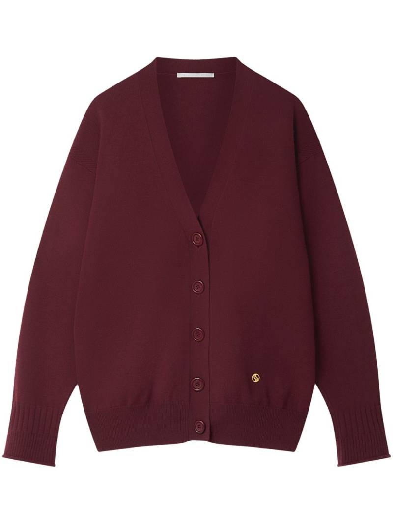 Stella McCartney Iconics fine-knit cardigan - Red von Stella McCartney