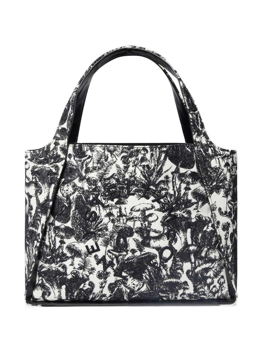 Stella McCartney Logo Fungi Forest-print tote bag - Black von Stella McCartney