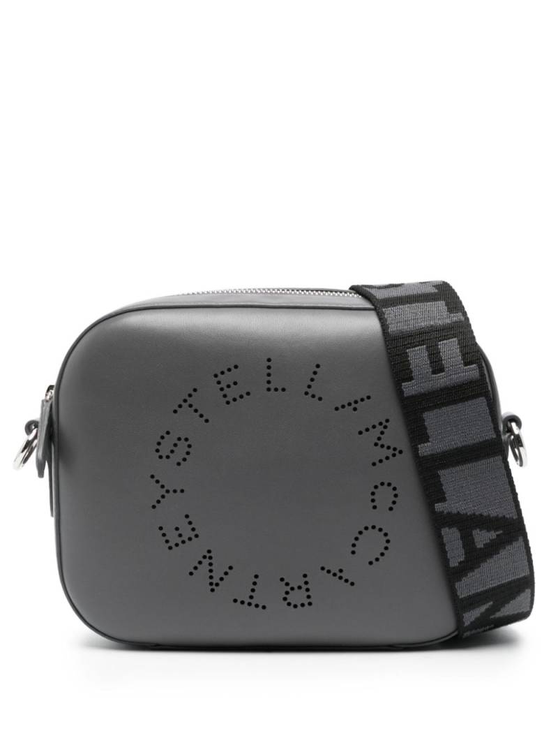 Stella McCartney Logo perforated crossbody bag - Grey von Stella McCartney