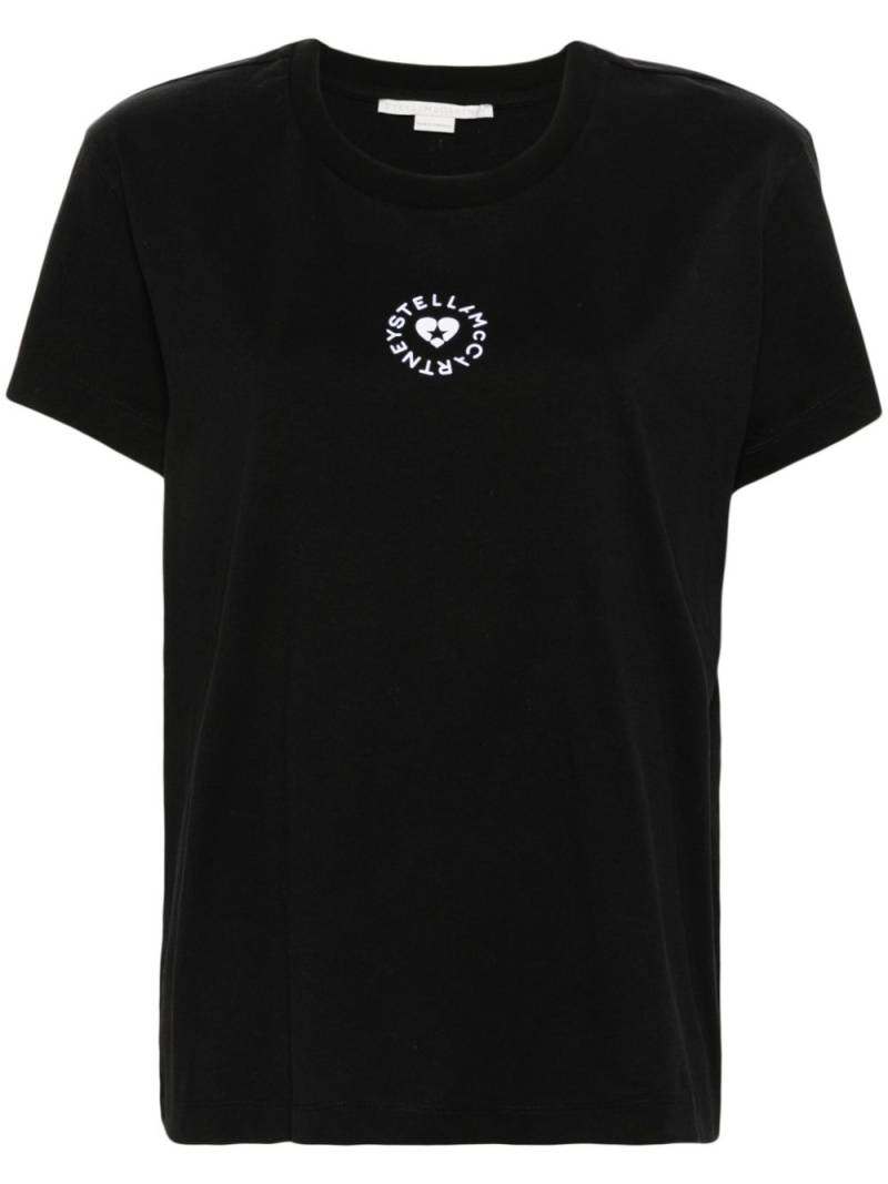 Stella McCartney Lovestruck Logo T-Shirt - Black von Stella McCartney