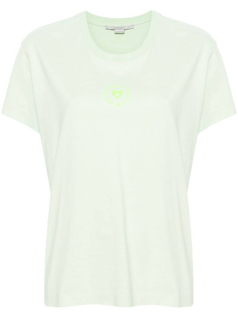 Stella McCartney Lovestruck Logo cotton T-Shirt - Green von Stella McCartney