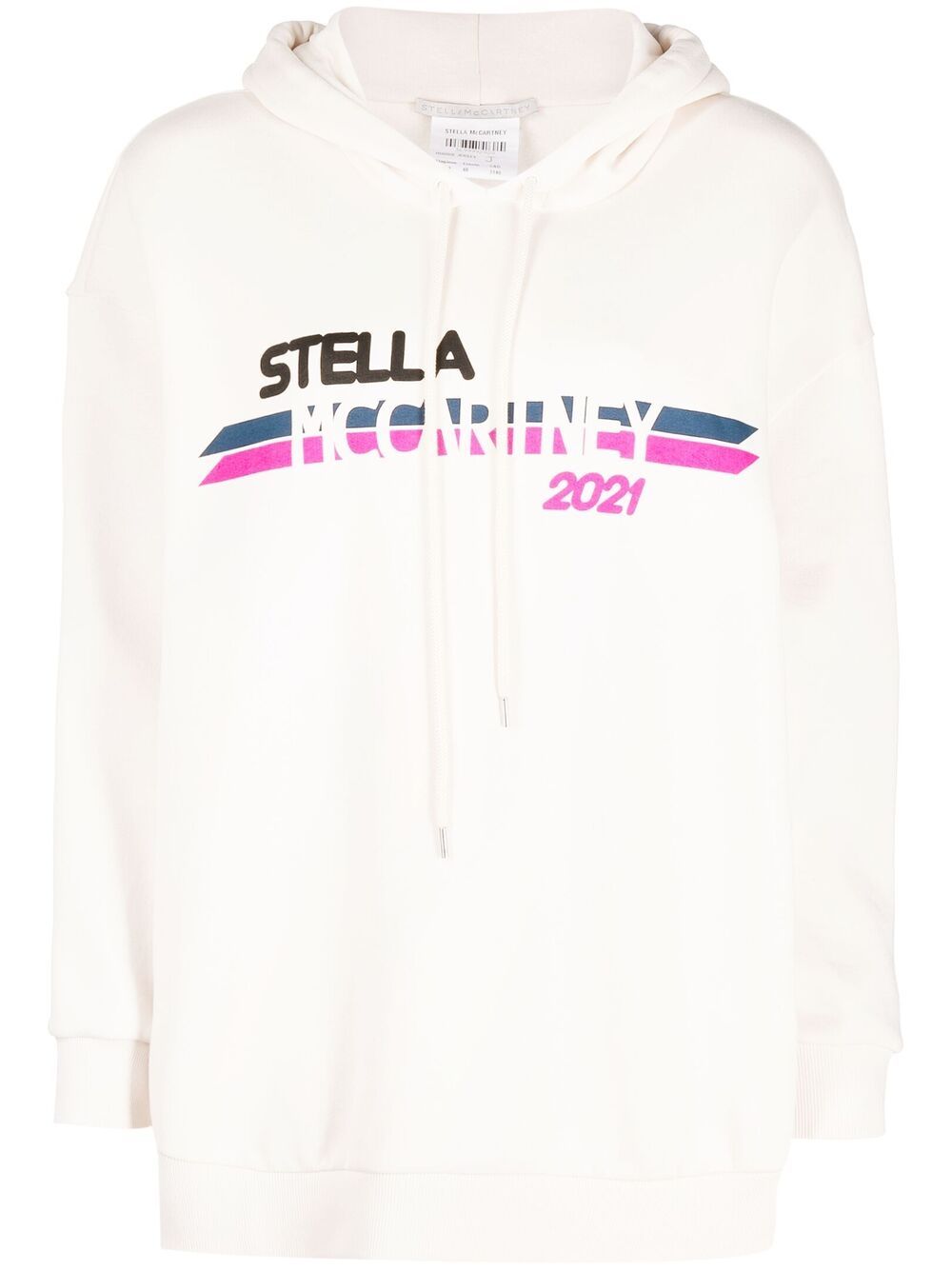 Stella McCartney Moto logo-print hoodie - Neutrals von Stella McCartney