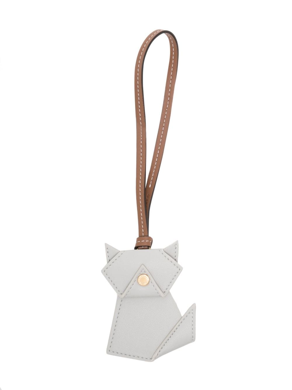 Stella McCartney Origami Cat keyring - Grey von Stella McCartney