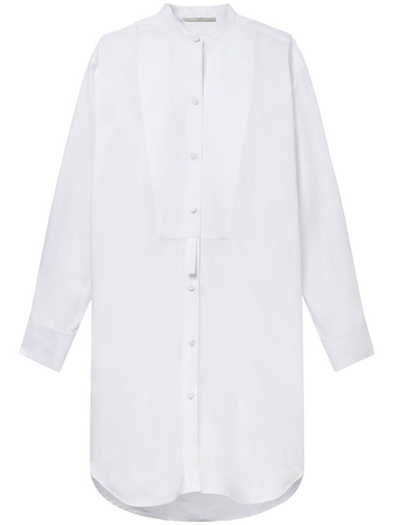 Stella McCartney Plastron cotton shirtdress - White von Stella McCartney