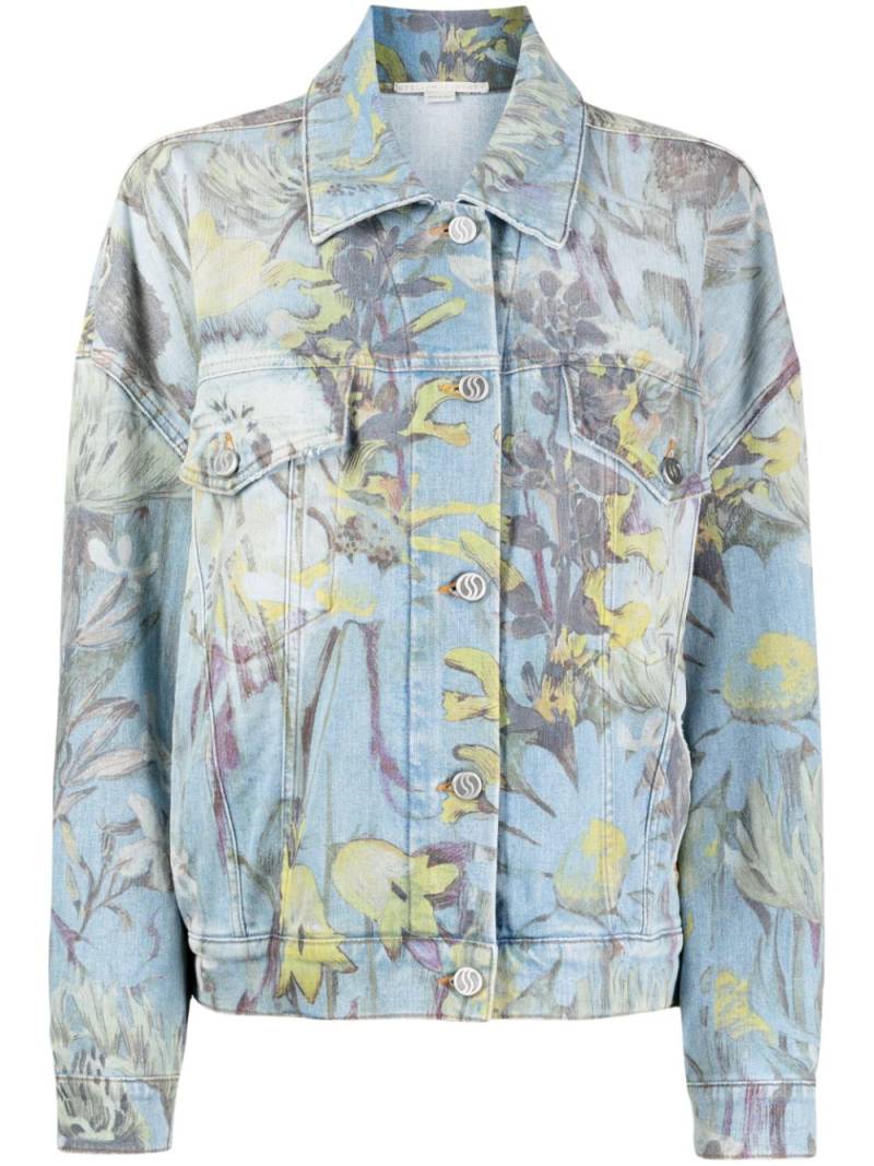 Stella McCartney Rewild Flora denim jacket - Blue von Stella McCartney