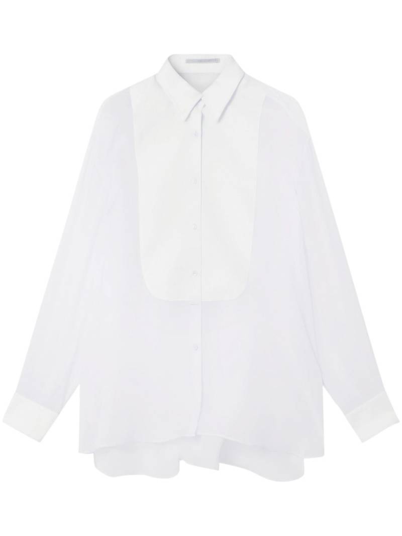 Stella McCartney S-Wave button-up silk shirt - White von Stella McCartney