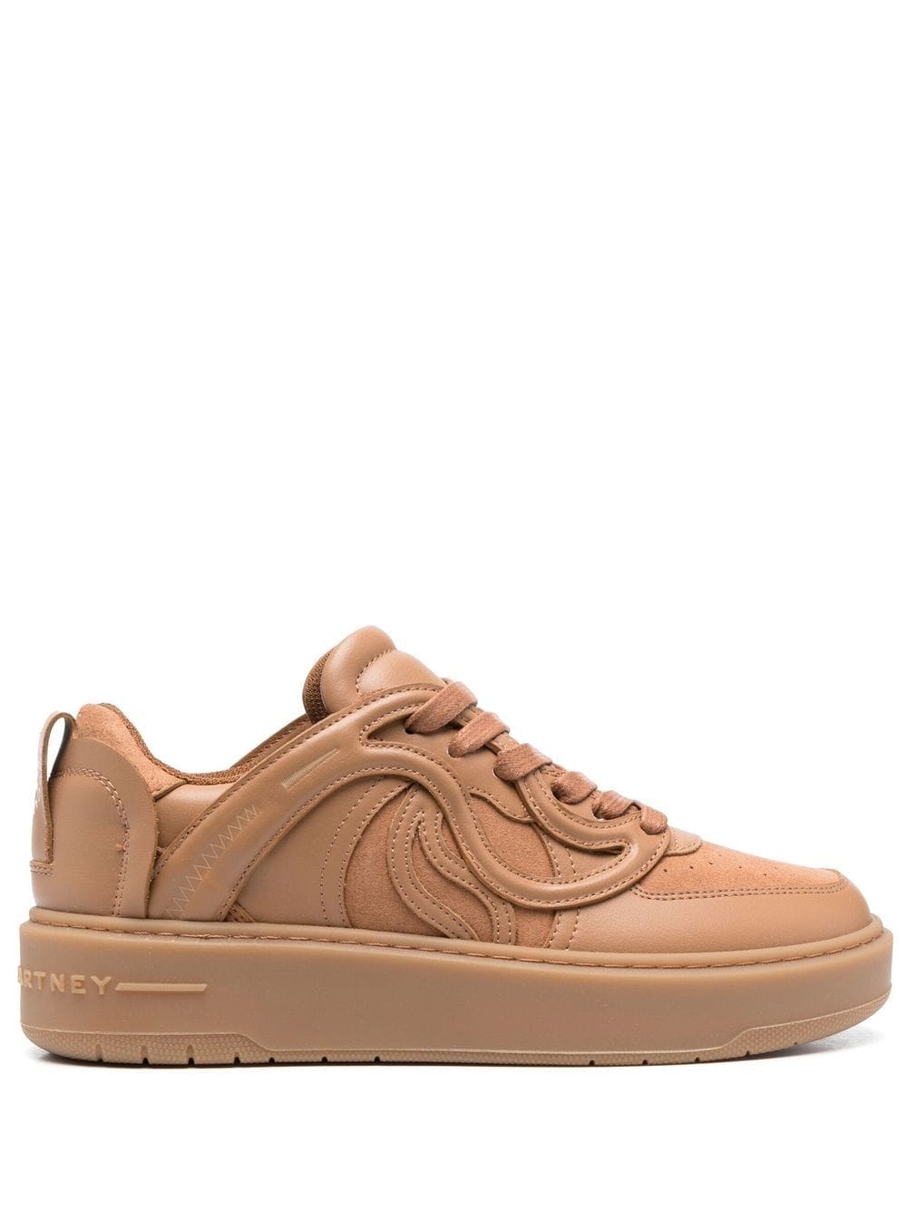 Stella McCartney S-Wave embroidered sneakers - Brown von Stella McCartney