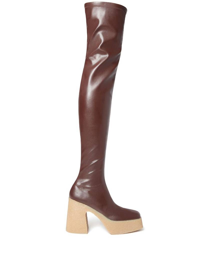 Stella McCartney Skyla above-knee boots - Brown von Stella McCartney