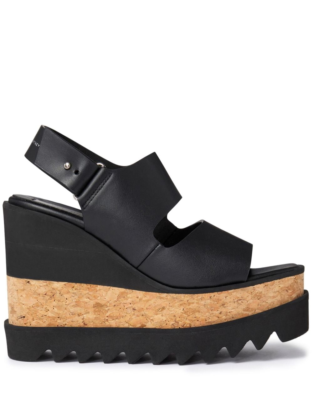 Stella McCartney Sneak-Elyse wedge sandals - Black von Stella McCartney