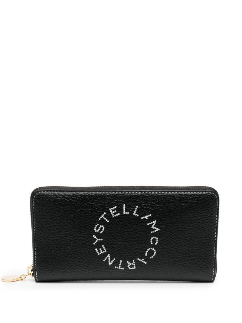 Stella McCartney Stella Logo continental wallet - Black von Stella McCartney