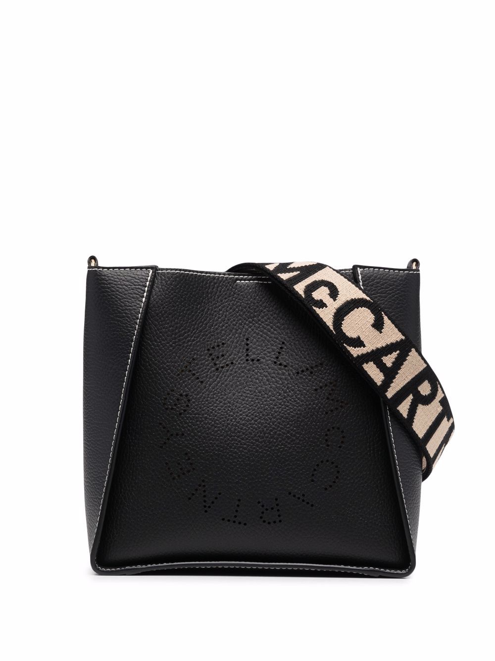 Stella McCartney Stella Logo crossbody bag - Black von Stella McCartney