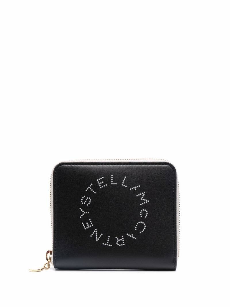 Stella McCartney Stella Logo zip-around wallet - Black von Stella McCartney