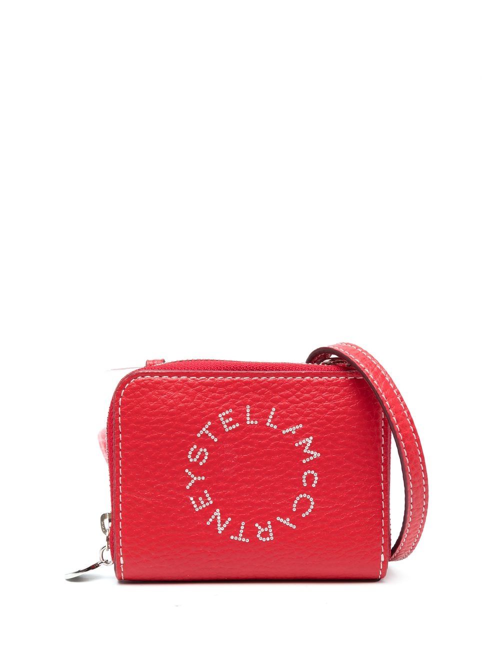 Stella McCartney Stella Logo zip-up wallet - Red von Stella McCartney