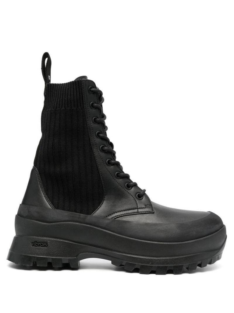 Stella McCartney Trace lace-up combat boots - Black von Stella McCartney