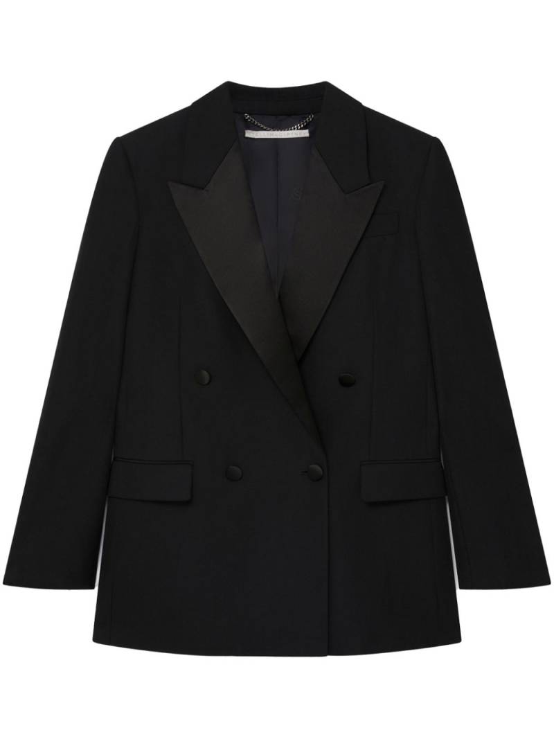 Stella McCartney Tuxedo satin-lapels wool blazer - Black von Stella McCartney