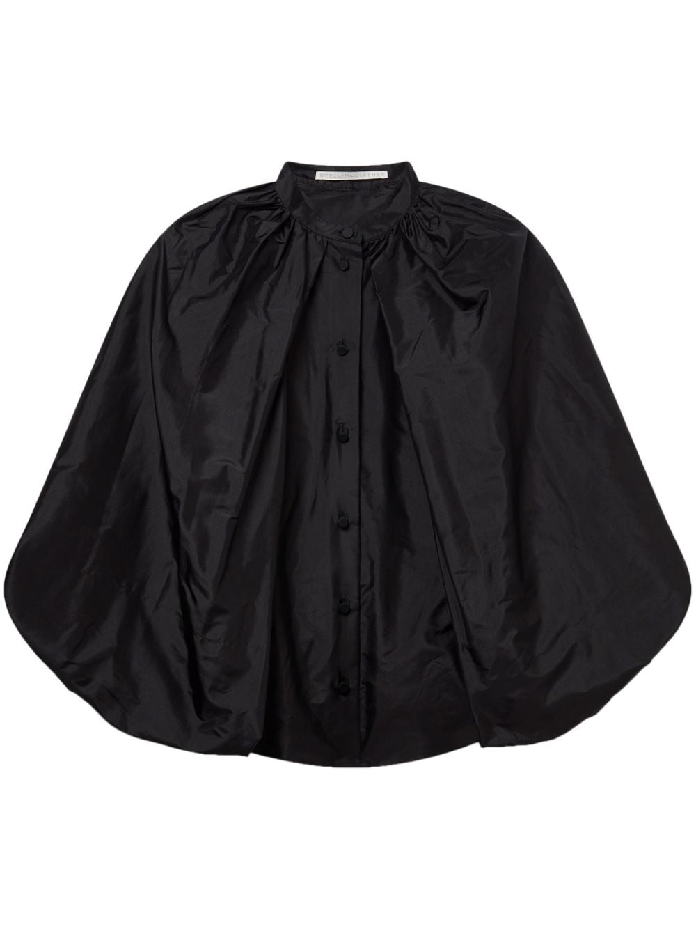 Stella McCartney balloon silk shirt - Black von Stella McCartney