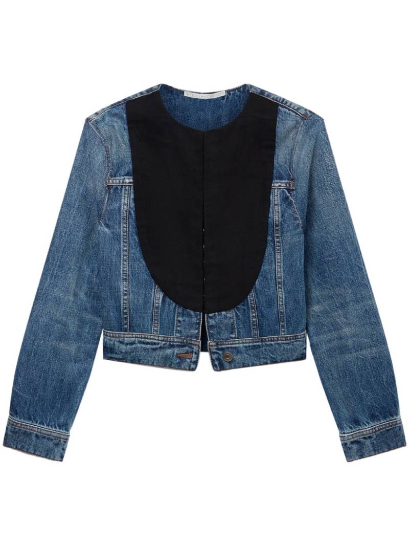 Stella McCartney bib-panel denim jacket - Blue von Stella McCartney