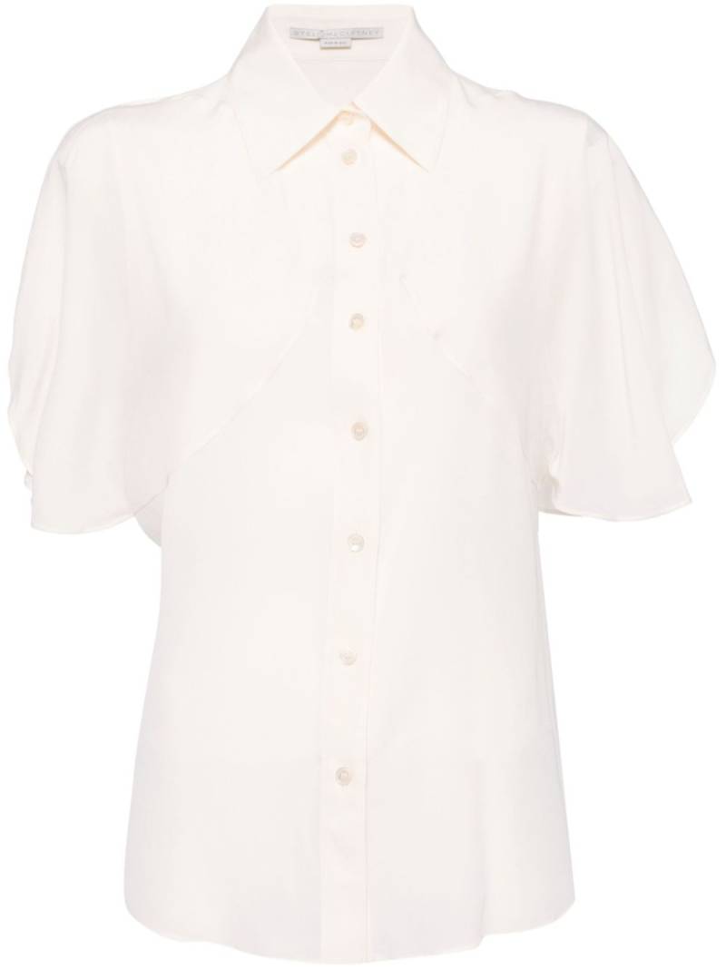 Stella McCartney buttoned-up silk shirt - Neutrals von Stella McCartney