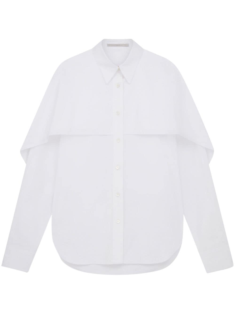 Stella McCartney cape organic cotton shirt - White von Stella McCartney