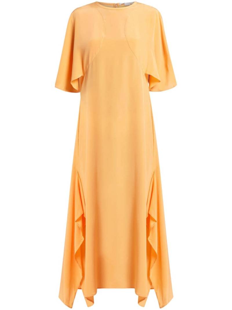 Stella McCartney cape-sleeved maxi dress - Orange von Stella McCartney