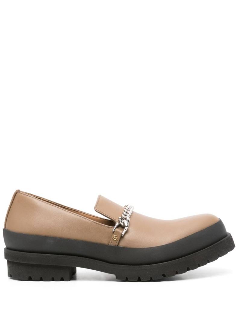 Stella McCartney chain-detailed loafers - Brown von Stella McCartney