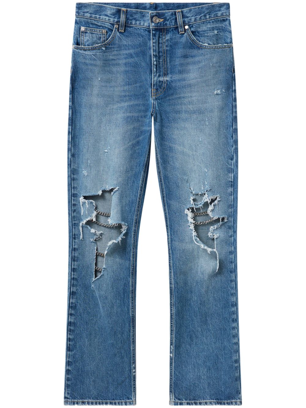 Stella McCartney chain-detailing bootcut jeans - Blue von Stella McCartney