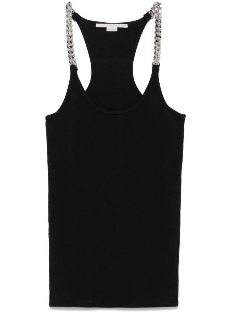 Stella McCartney chain-link detail tank top - Black von Stella McCartney