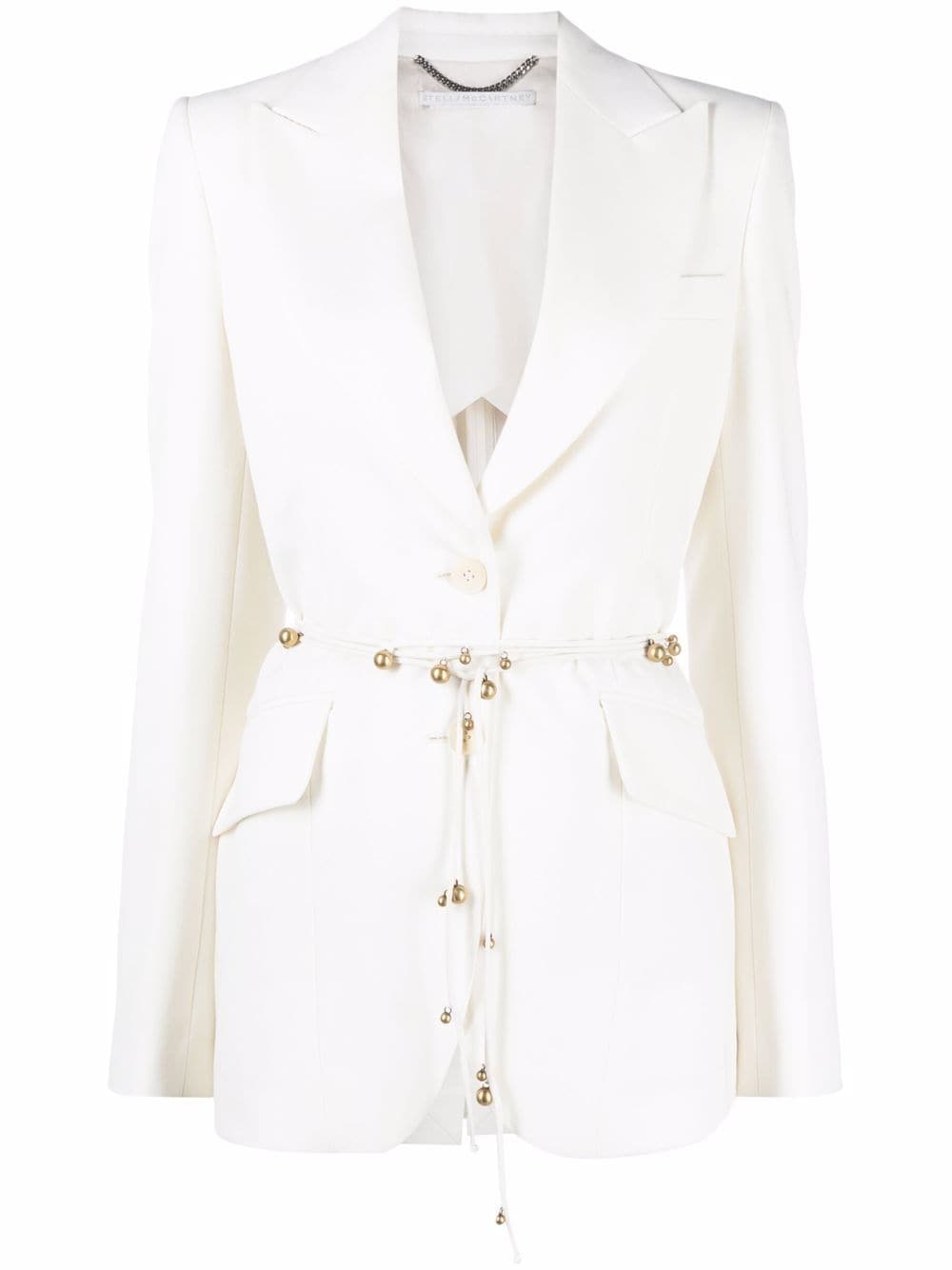 Stella McCartney belted single-breasted blazer - Neutrals von Stella McCartney