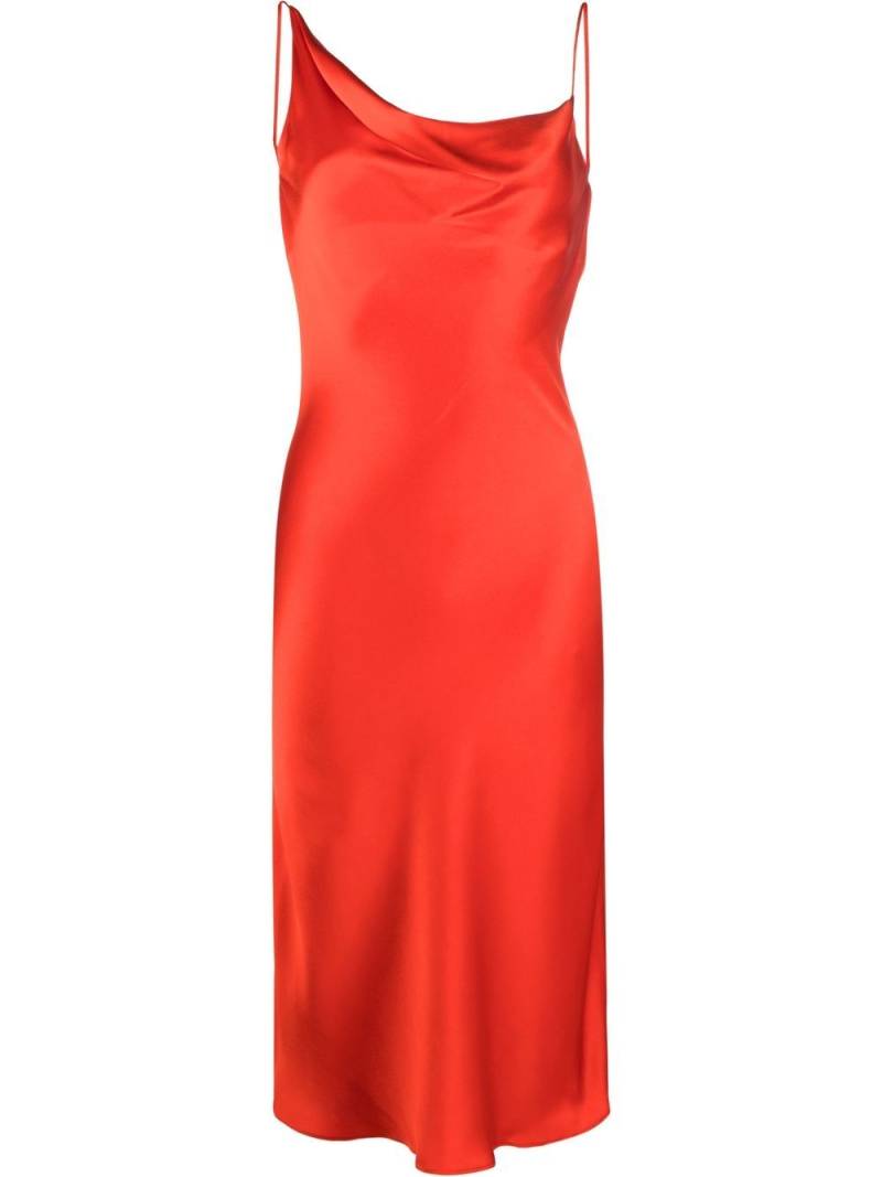 Stella McCartney cowl-neck midi dress - Red von Stella McCartney