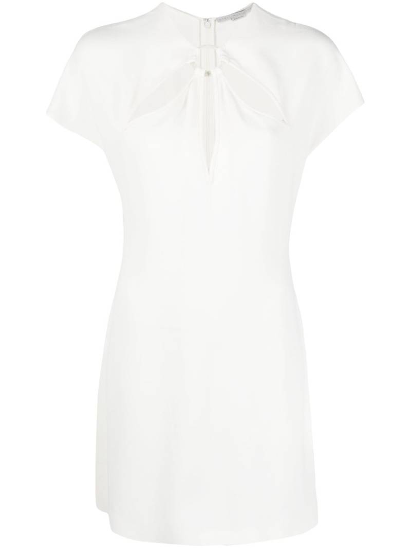 Stella McCartney cut-out short-sleeve minidress - Neutrals von Stella McCartney