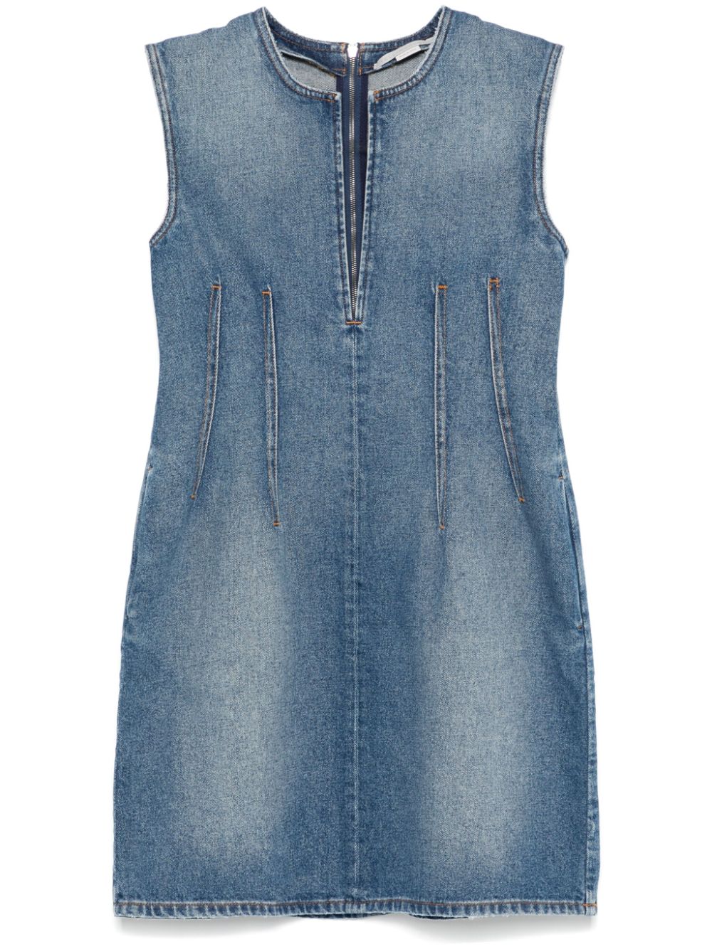 Stella McCartney denim mini dress - Blue von Stella McCartney