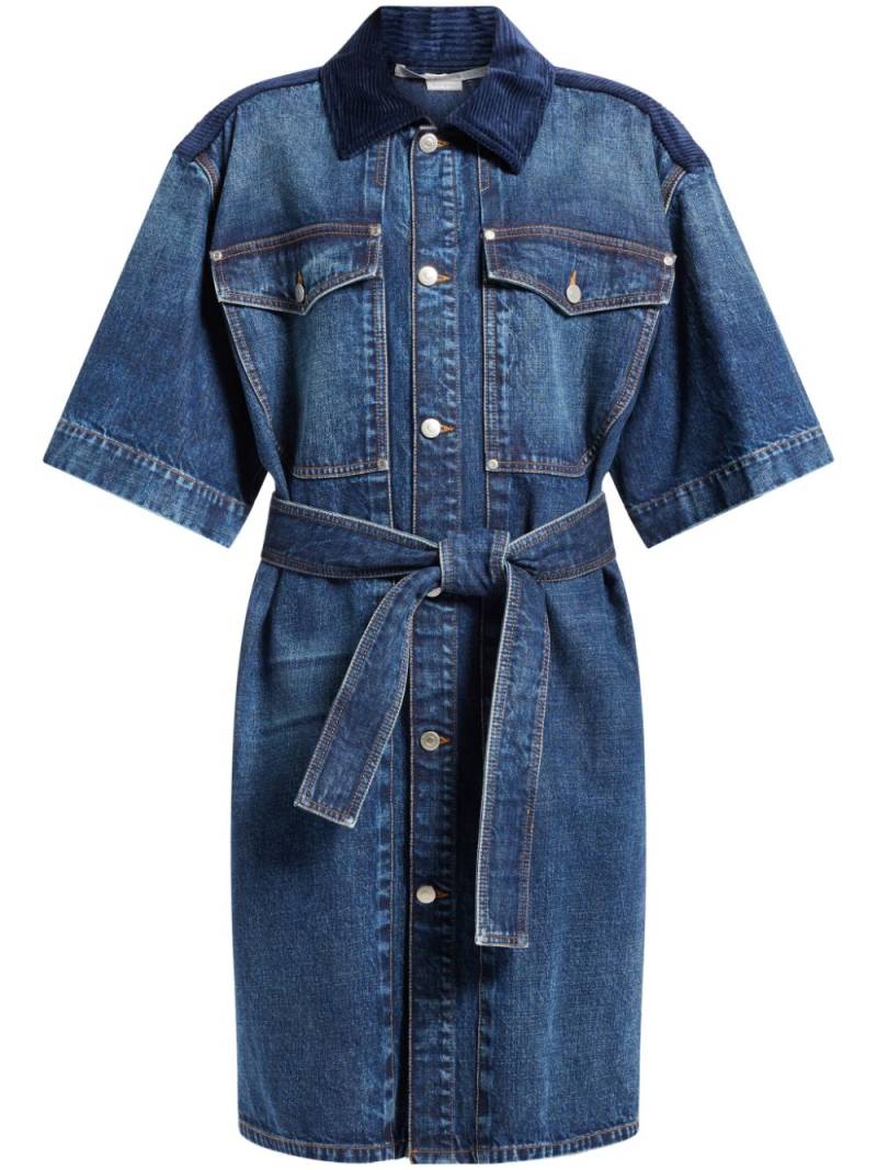 Stella McCartney denim shirt dress - Blue von Stella McCartney