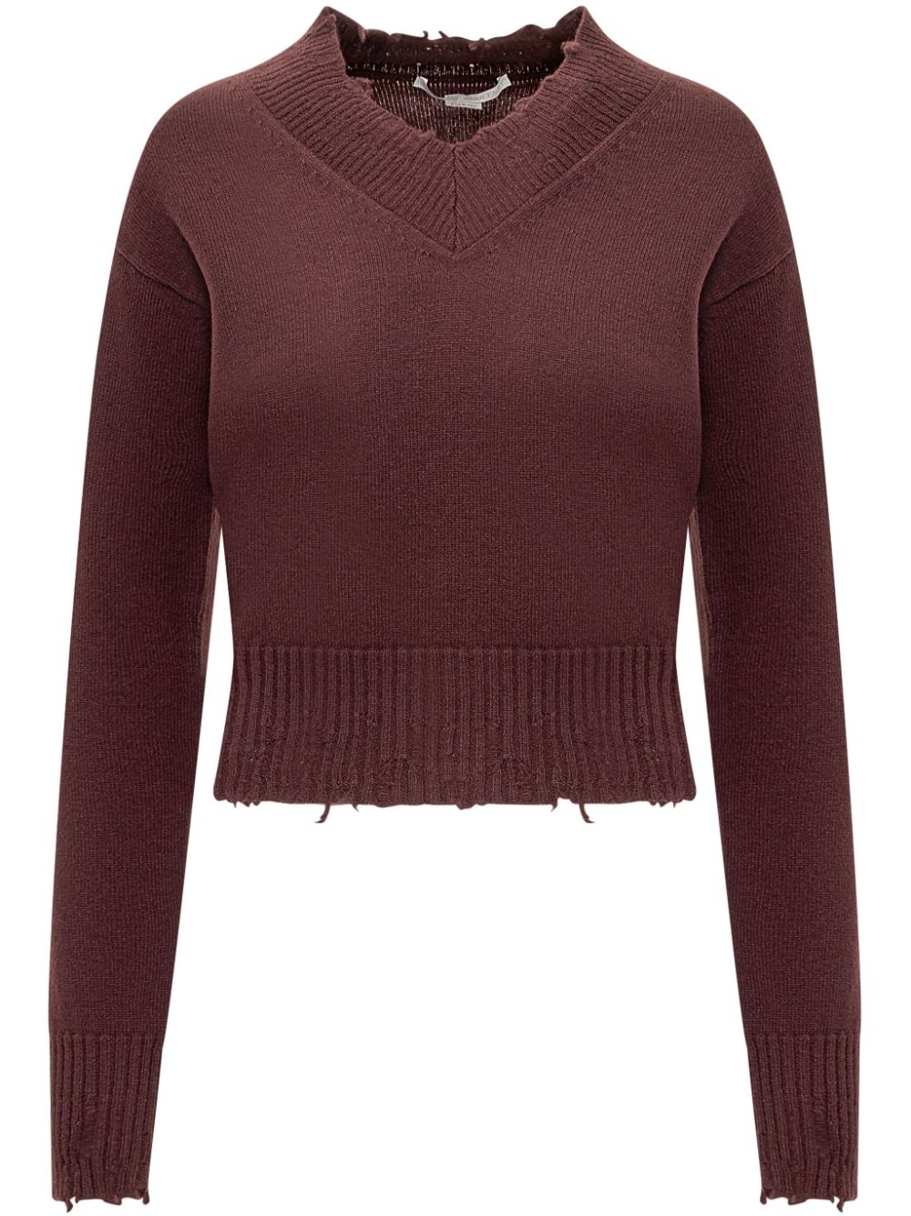 Stella McCartney distressed jumper - Red von Stella McCartney