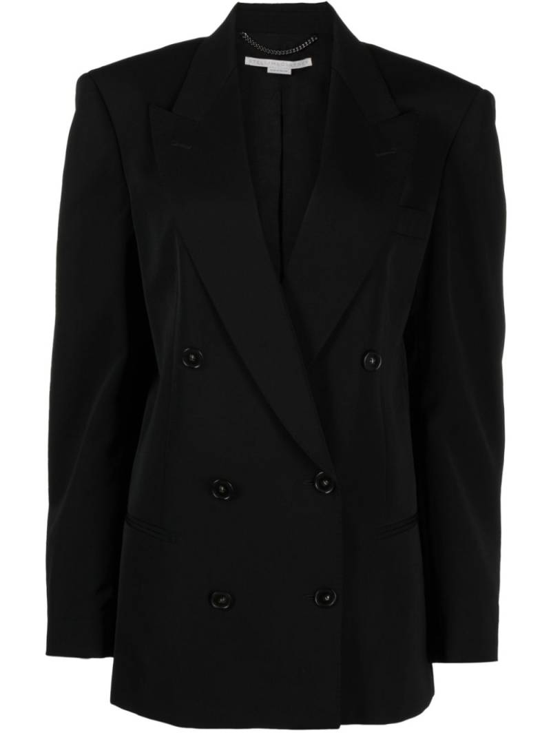 Stella McCartney double-breasted stretch-wool blazer - Black von Stella McCartney