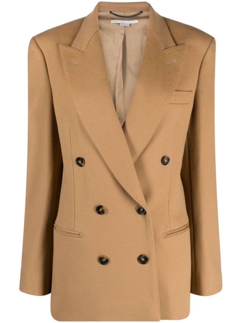 Stella McCartney double-breasted wool blazer - Brown von Stella McCartney