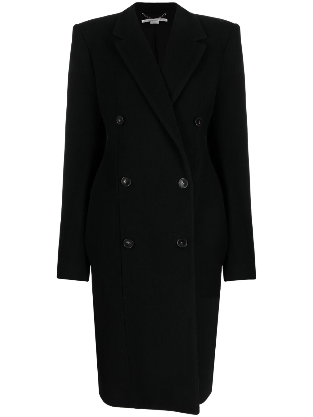 Stella McCartney double-breasted wool coat - Black von Stella McCartney