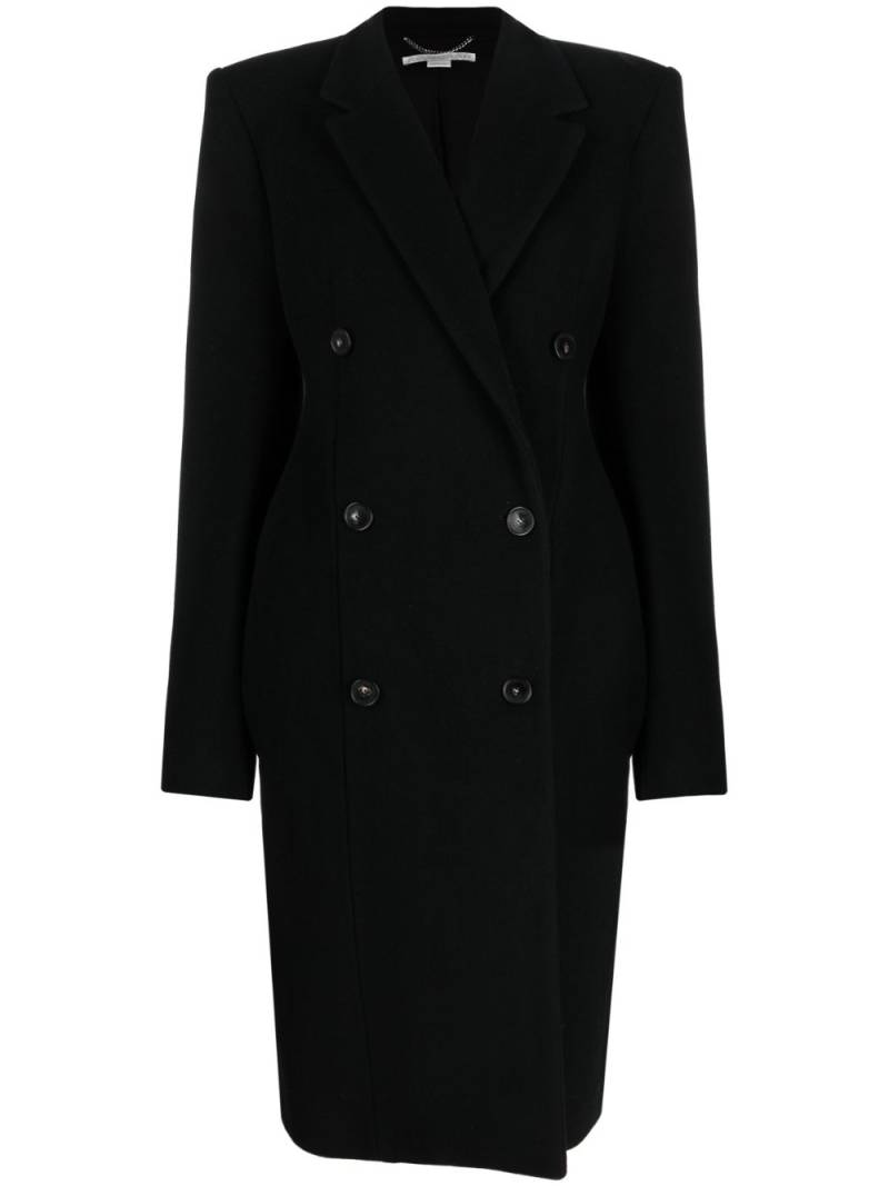 Stella McCartney double-breasted wool coat - Black von Stella McCartney