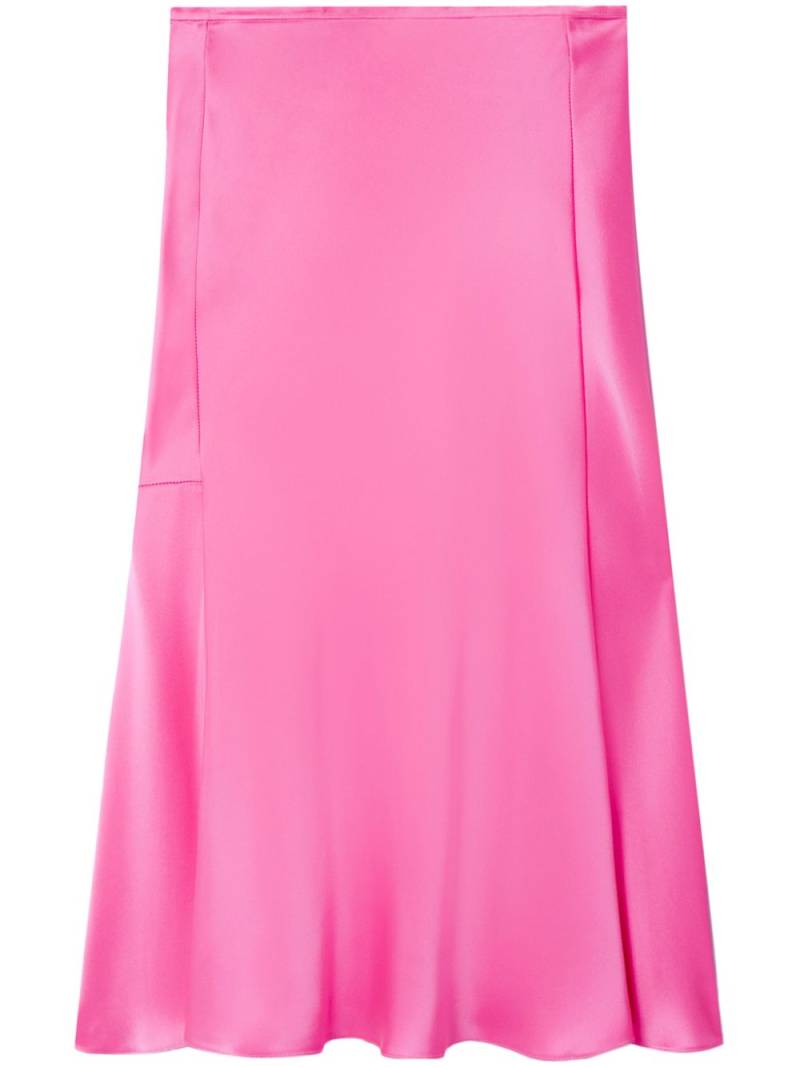 Stella McCartney double-satin bias midi skirt - Pink von Stella McCartney