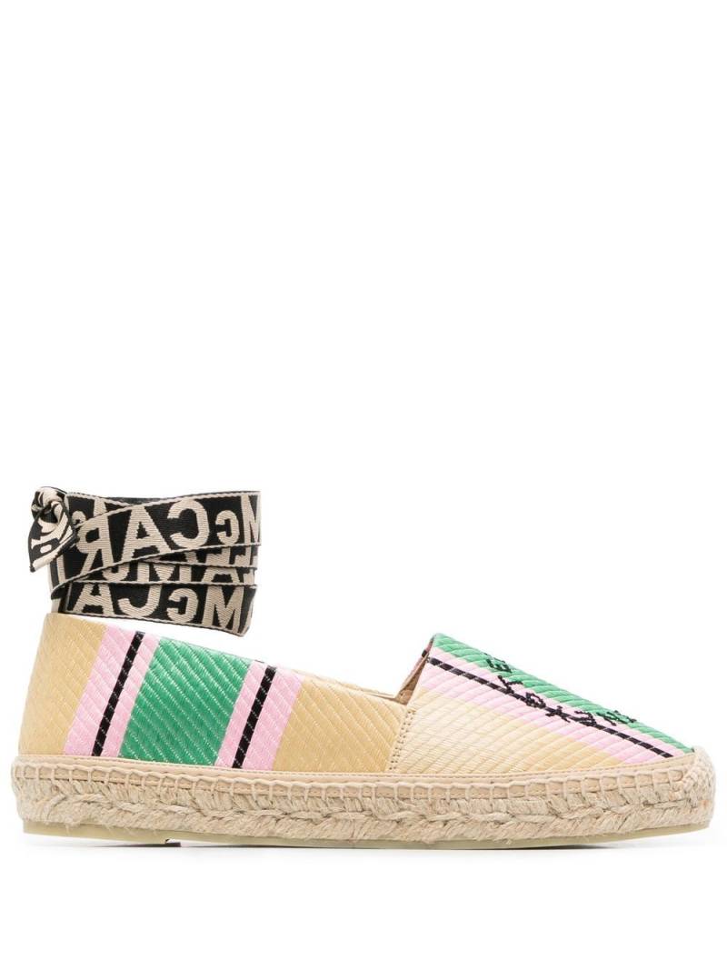 Stella McCartney embroidered flat sandals - Neutrals von Stella McCartney