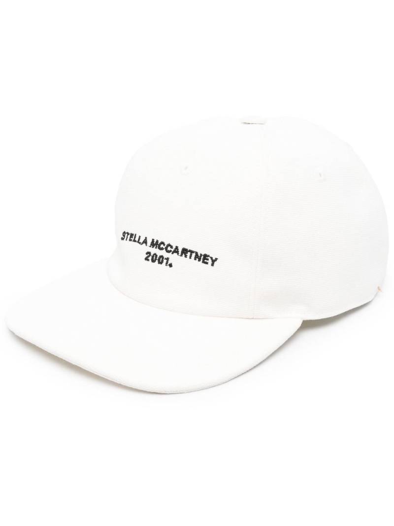 Stella McCartney logo-embroidered baseball cap - White von Stella McCartney