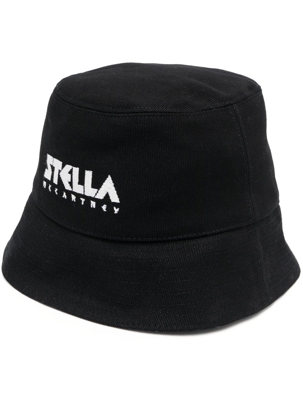 Stella McCartney embroidered-logo bucket hat - Black von Stella McCartney