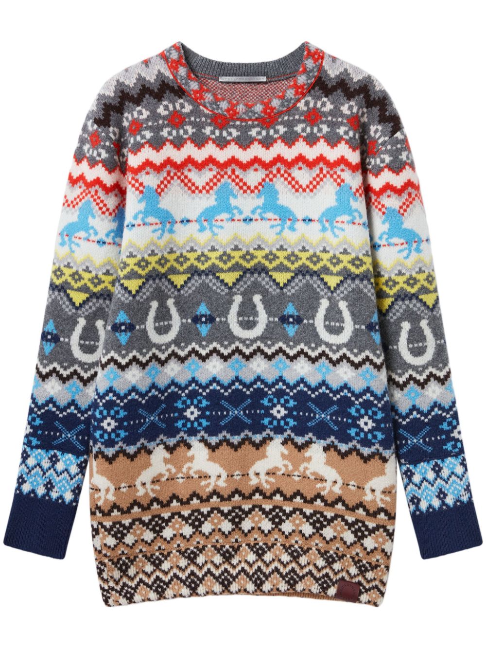 Stella McCartney fair isle-intarsia sweater - Grey von Stella McCartney