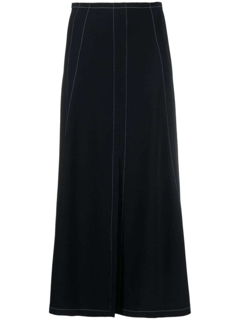 Stella McCartney front-slit midi skirt - Black von Stella McCartney