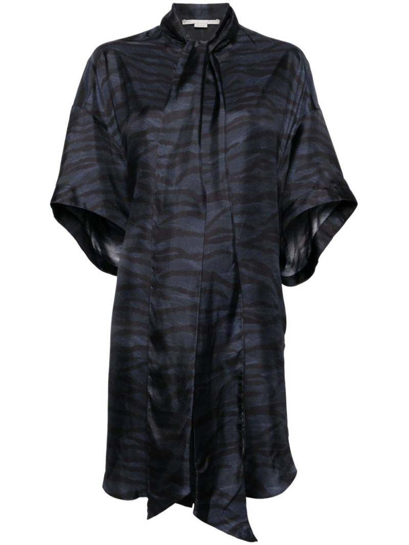 Stella McCartney graphic-print shirt dress - Black von Stella McCartney