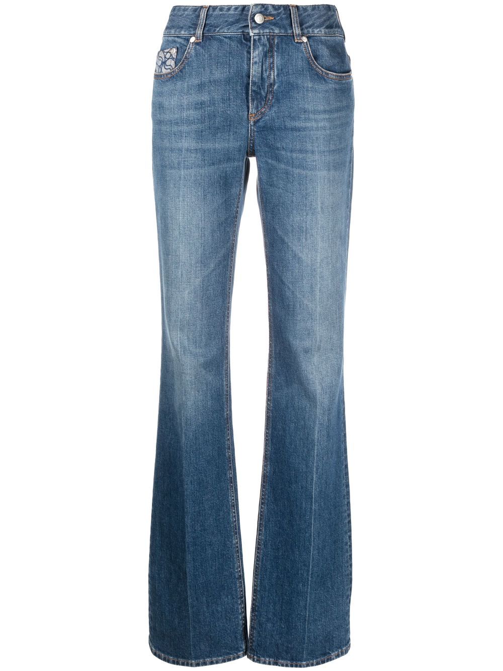 Stella McCartney high-rise straight-leg jeans - Blue von Stella McCartney