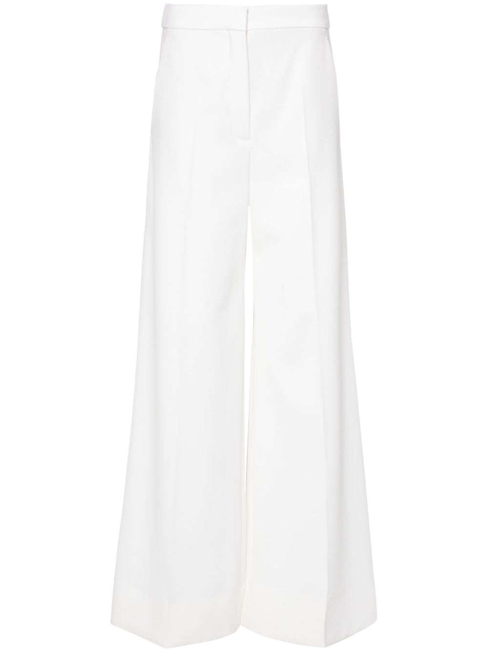 Stella McCartney high-rise wide-leg trousers - White von Stella McCartney