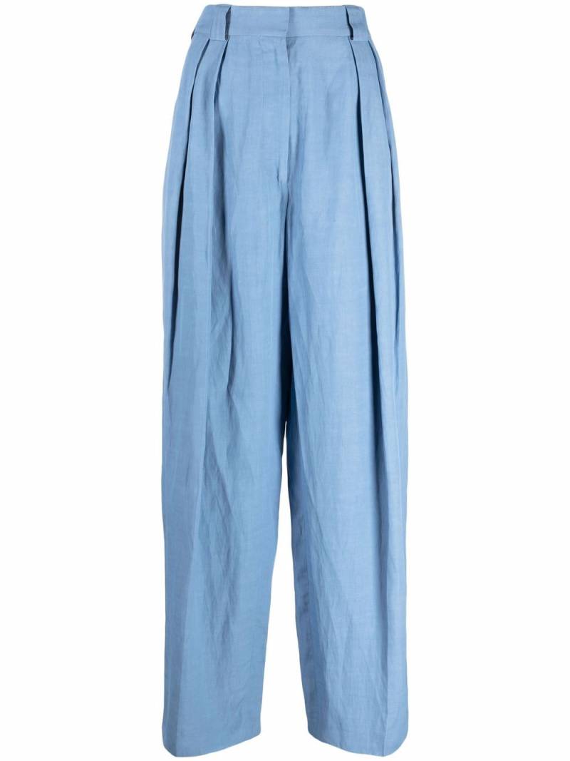 Stella McCartney high-waist tailored trousers - Blue von Stella McCartney