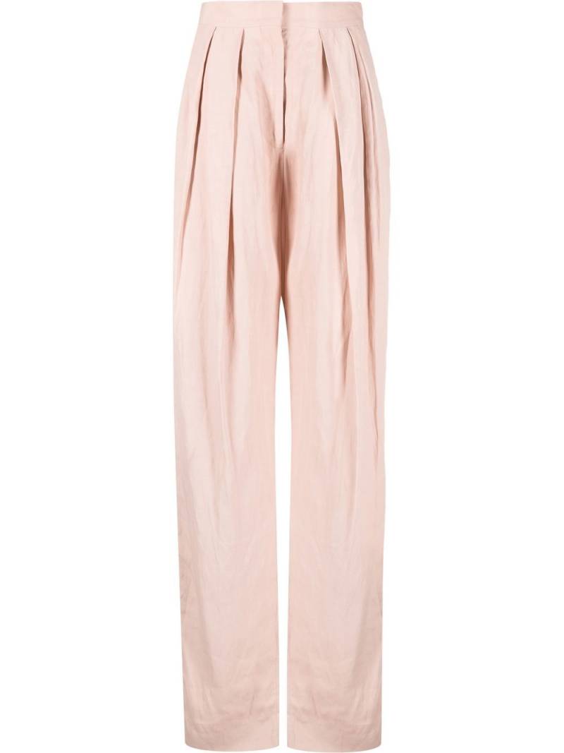 Stella McCartney high-waisted pleated trousers - Pink von Stella McCartney