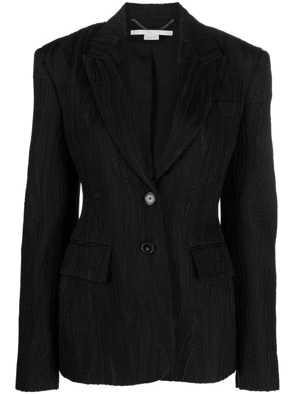 Stella McCartney jacquard single-breasted blazer - Black von Stella McCartney