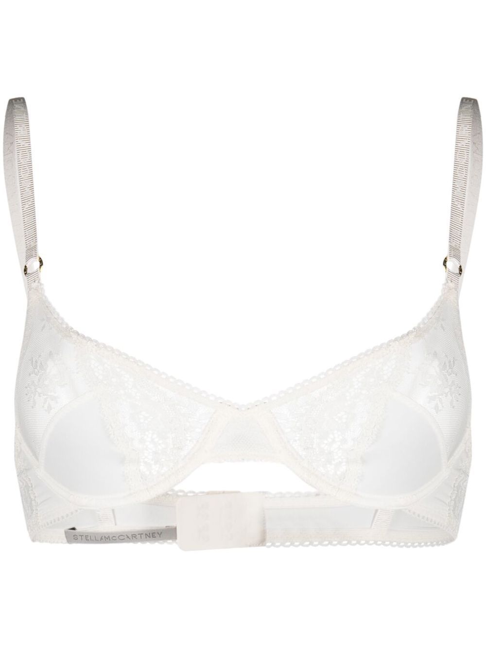 Stella McCartney lace-detail underwire bra - White von Stella McCartney